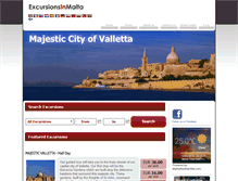 Tablet Screenshot of excursionsinmalta.com